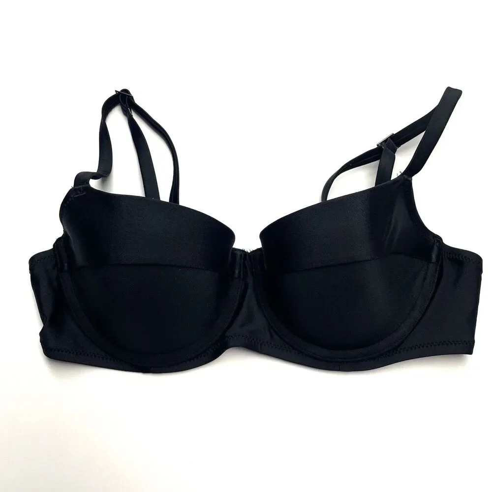 Aerie Black Bra Lightly Lined Underwire Adjustable Women's Size 34C